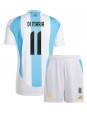 Argentina Angel Di Maria #11 Domácí dres pro děti Copa America 2024 Krátký Rukáv (+ trenýrky)